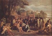 Benjamin West William Penn's Treaty with the Indians (nn03) Sweden oil painting reproduction